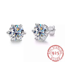 Load image into Gallery viewer, Moissanite Diamond simulant Earrings