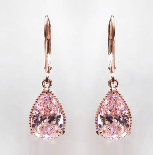 Rose gold Drop earrings