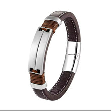 Load image into Gallery viewer, Brown leather bracelet