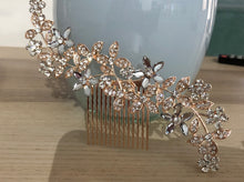 Load image into Gallery viewer, Rose gold Hair Comb