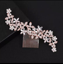 Load image into Gallery viewer, Rose gold Hair Comb