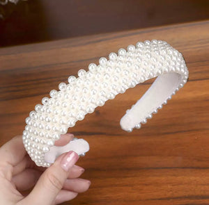 Wide Pearl Head band