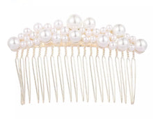 Load image into Gallery viewer, Pearl hair comb