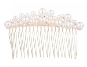 Pearl hair comb