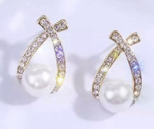 Diamantés and  pearls