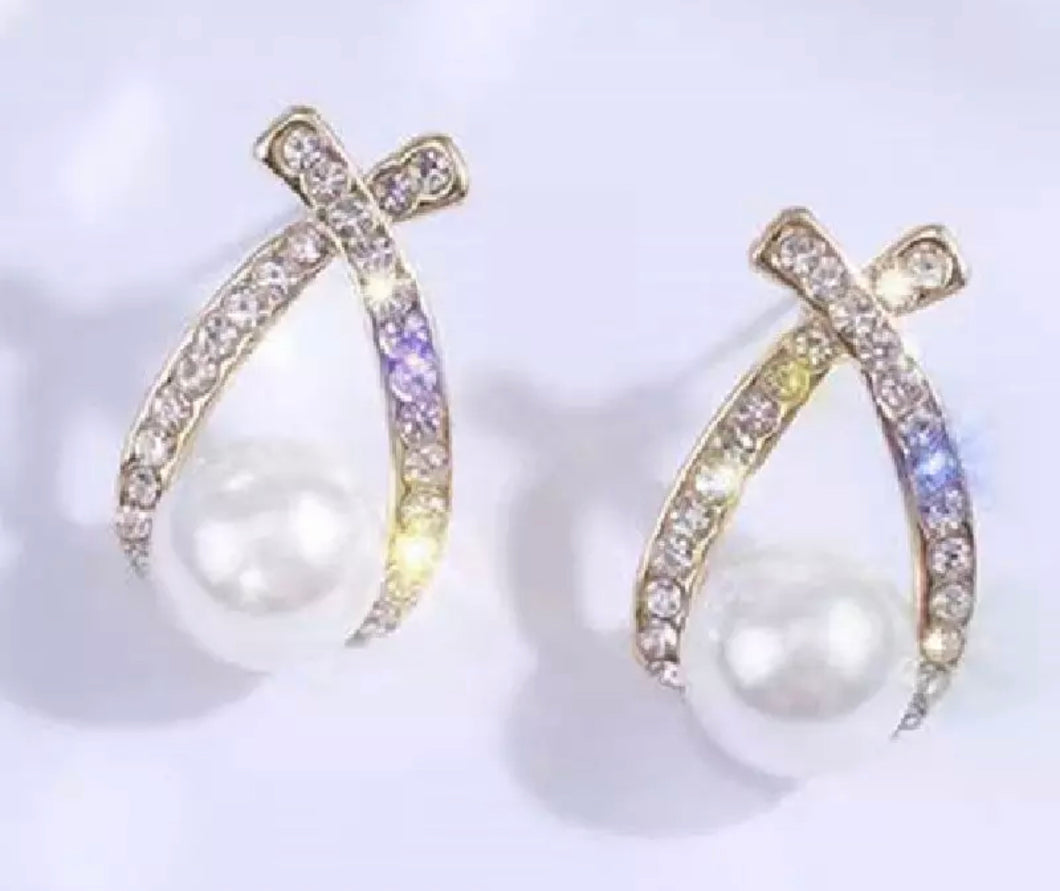Diamantés and  pearls