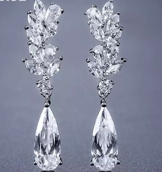 Crystal drop earrings