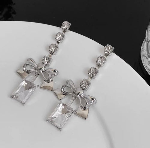 Diamanté crystal bows