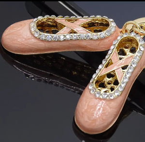 Ballet shoe key ring / charm