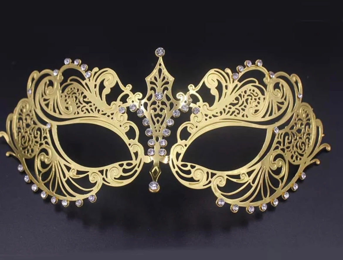 Metal masquerade mask – Tiaras and More