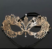 Load image into Gallery viewer, Metal masquerade mask
